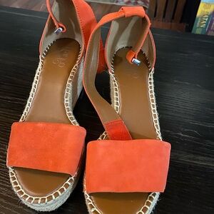 Franco Sarto Vibrant Orange Espadrilles